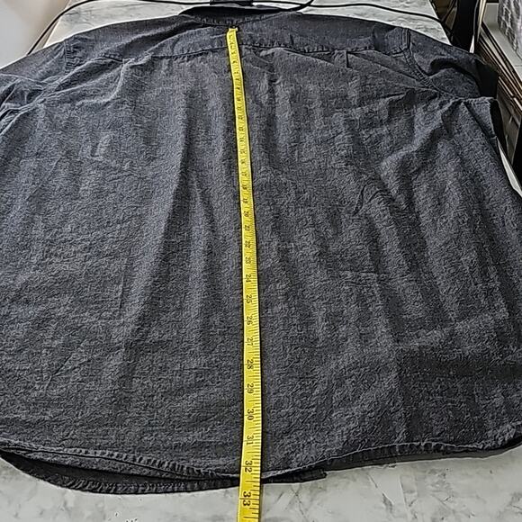 Carhartt Men Sz L Grunge Y2k Relaxed Button Down Long Sleeve Shirt Charcoal Gray - Picture 10 of 13